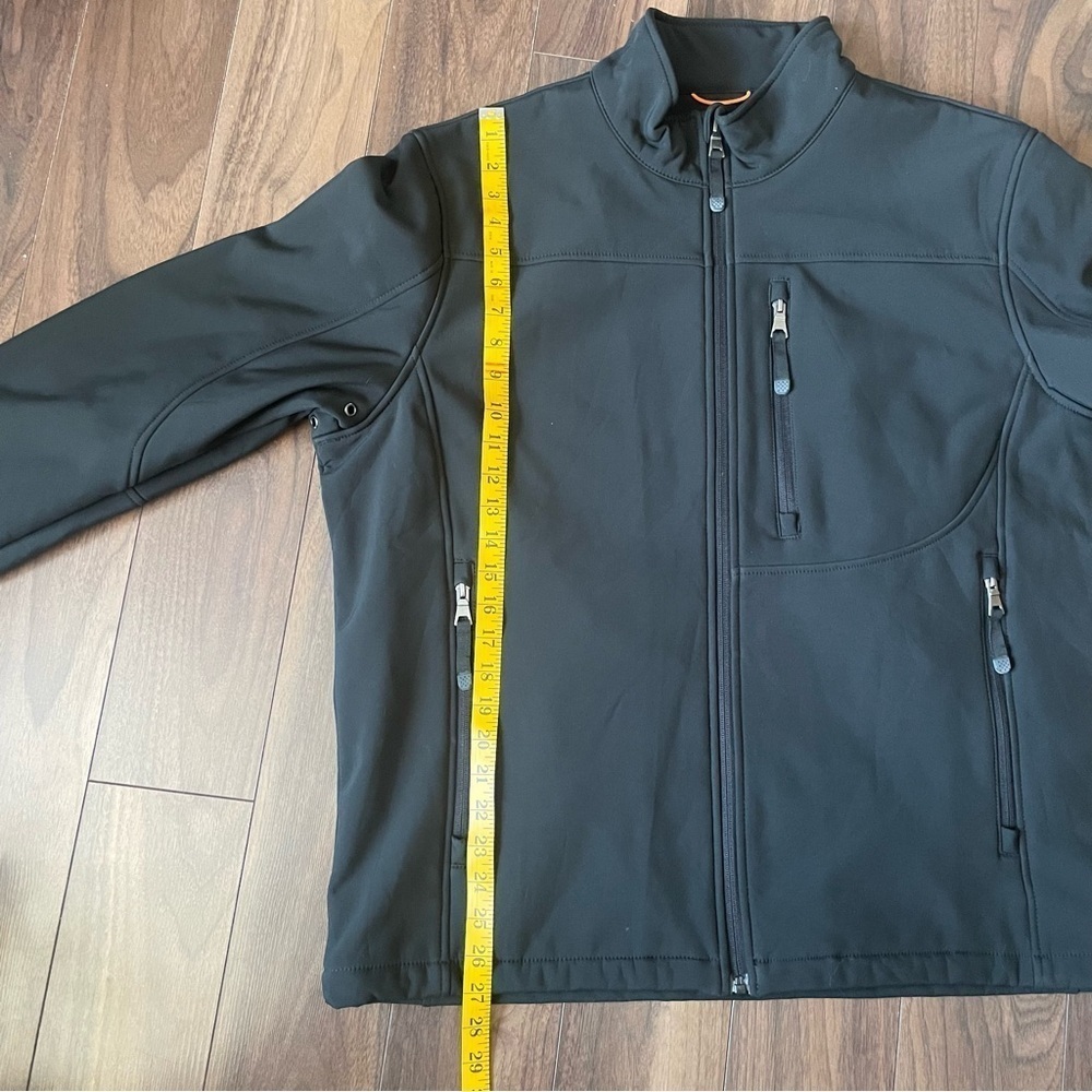 G. H. BASS & CO Men's XL Softshell Jacket Black NWT New Weather Resistant #274 - Picture 13 of 14
